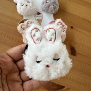 TAVŞAN PELUŞ LASTİK TOKA
